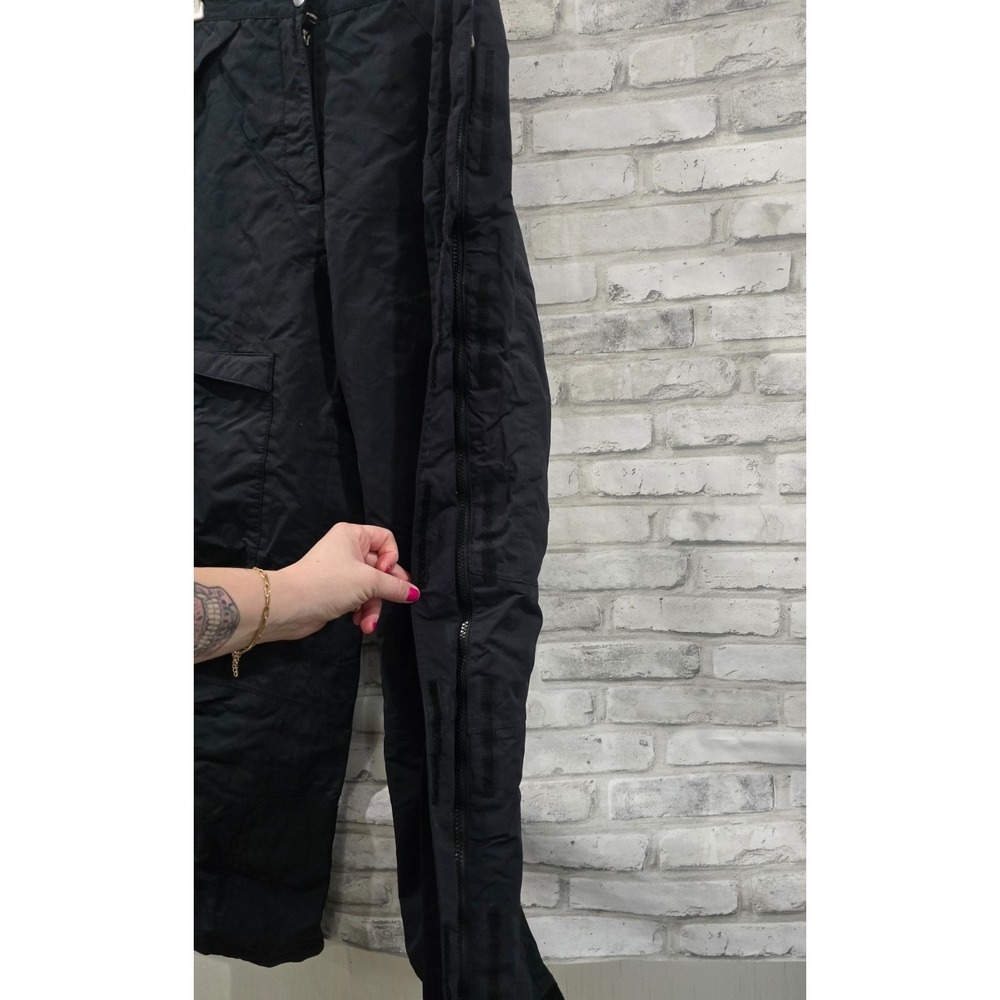 The North Face HyVent Women M Ski Snow‎ Board Pants Suspenders Black - Picture 14 of 16